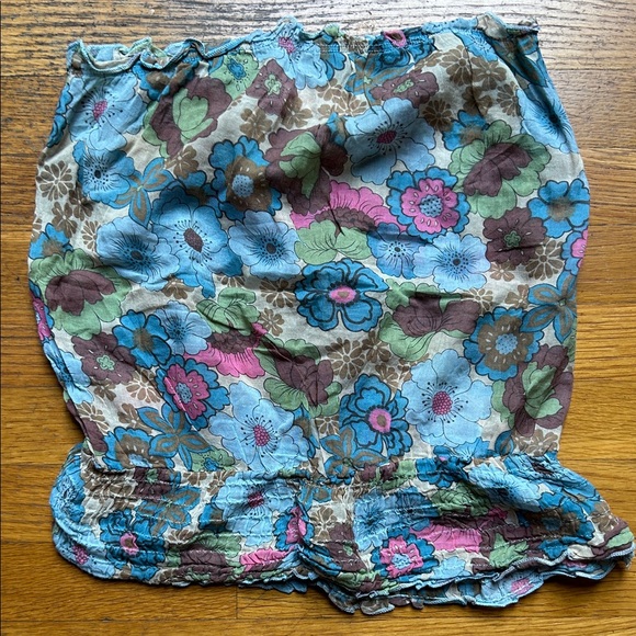 ONE TEASPOON Floral Tube Top. XS 🌸 - Picture 1 of 6
